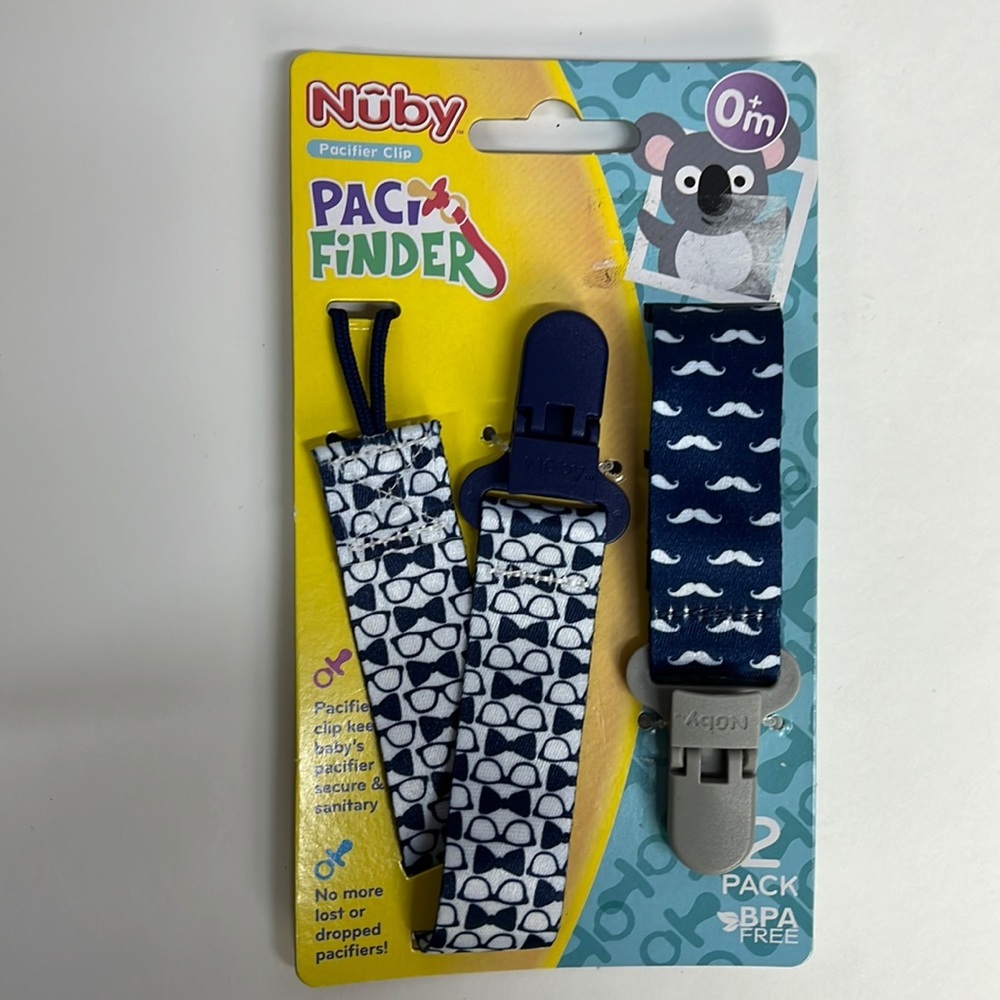 Nuby pacifier clip. 1701